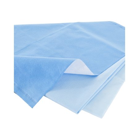 Picture of QUICK CHECK* H200 Sterilization Wrap White / Blue 24 X 24 Inch Dual Layer SMS Polypropylene Steam / EO Gas / Hydrogen Peroxide34174