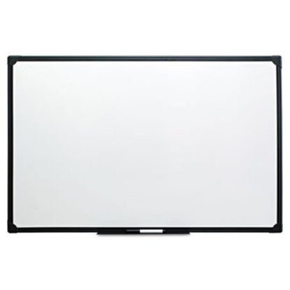 Picture of Dry Erase Board, Melamine, 48 x 36, Black FrameUNV-43629