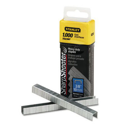 Picture of SharpShooter Heavy-Duty Tacker Staples, 0.38" Leg, 0.5" Crown, Steel, 1,000/BoxBOS-TRA706T