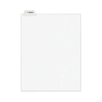 Picture of Avery-Style Preprinted Legal Bottom Tab Divider, Exhibit J, Letter, White, 25/PKAVE-11949