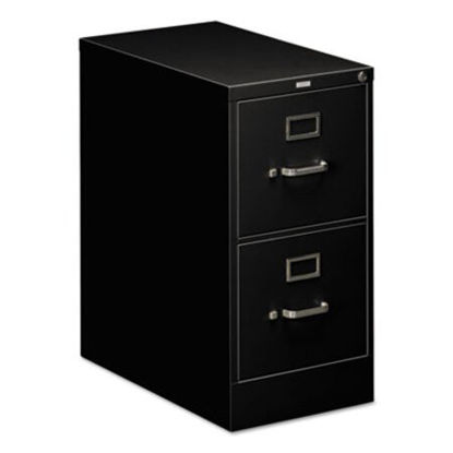 Picture of 510 Series Vertical File, 2 Letter-Size File Drawers, Black, 15" x 25" x 29"HON-512PP