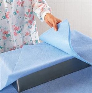 Picture of Kimtech™ Kimguard™ Sterilization Wrap Light Blue 30 X 30 Inch Single Layer SMS Polypropylene Steam / EO Gas10730