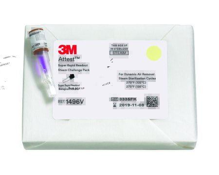 Picture of Attest™ Super Rapid Readout Sterilization Indicator Challenge Pack Steam1496VF