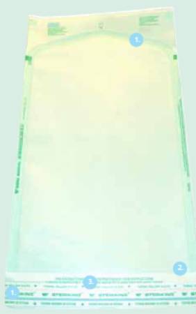 Picture of Sterilization Pouch Steriking® Ethylene Oxide (EO) Gas / Steam 5 X 15 Inch Transparent / White Self Seal Paper / FilmSS-T4A