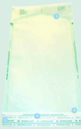 Picture of Sterilization Pouch Steriking® Ethylene Oxide (EO) Gas / Steam 5 X 15 Inch Transparent / White Self Seal Paper / FilmSS-T4A