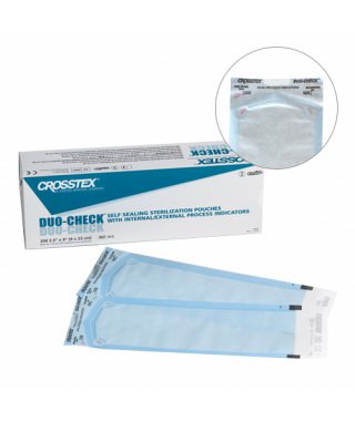 Picture of Sterilization Pouch Duo-Check® Ethylene Oxide (EO) Gas / Steam 3-1/2 X 5-1/4 Inch Self Seal PaperSCXS