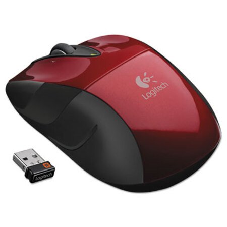 Picture of M525 Wireless Mouse, 2.4 GHz Frequency/33 ft Wireless Range, Left/Right Hand Use, RedLOG-910002697