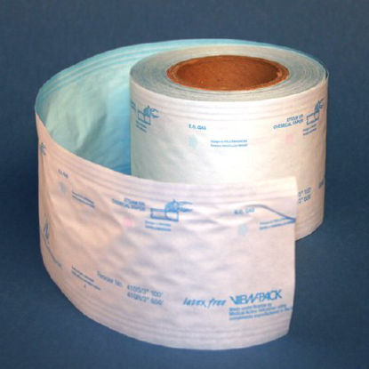 Picture of Sterilization Roll View Pack Ethylene Oxide (EO) Gas / Steam 3 Inch X 100 Foot Transparent / White Heat Seal Paper / Film410S