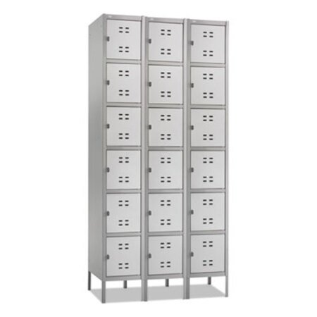 Picture of Three-Column Box Locker, 36w x 18d x 78h, Two-Tone GraySAF-5527GR