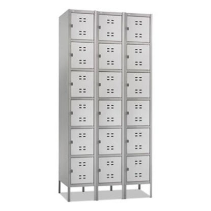 Picture of Three-Column Box Locker, 36w x 18d x 78h, Two-Tone GraySAF-5527GR