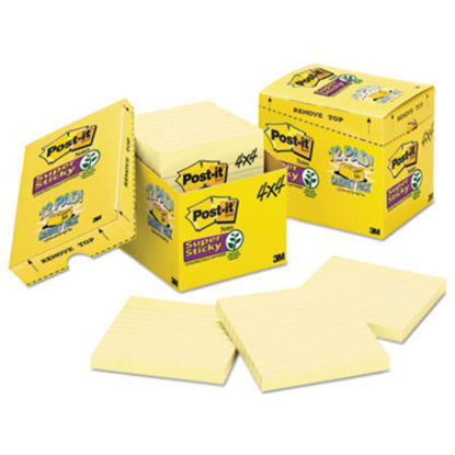 Picture of Canary Yellow Note Pads, Lined, 4 x 4, 90-Sheet, 12/PackMMM-67512SSCP