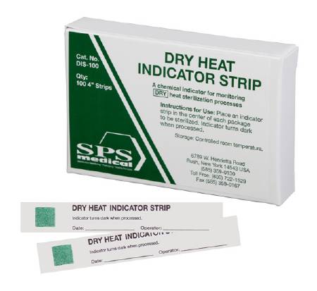 Picture of SPSmedical Sterilization Chemical Indicator Strip Dry Heat 4 InchDIS-100