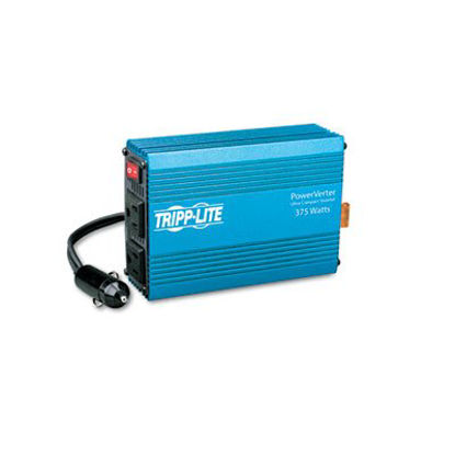 Picture of PowerVerter Ultra-Compact Car Inverter, 375W, 12V Input/120V Output, 2 OutletsTRP-PV375