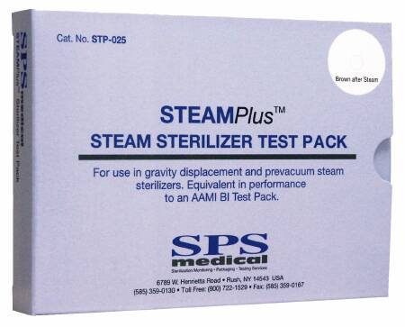 Picture of STEAMPlus™ Sterilization Chemical Integrator Pack Steam 4 InchSTP-025