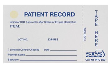 Picture of Sterilization Record Card Steam / EO GasPRC-250