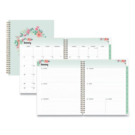 Picture of Frosted Weekly/Monthly Planner, 9 x 7, Floral, 2022BLS-135843