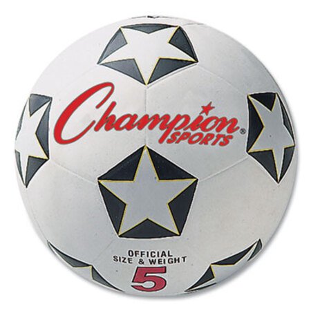 Picture of Rubber Sports Ball, For Soccer, No. 5 Size, White/BlackCSI-SRB5