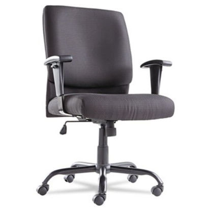 Picture of Big/Tall Swivel/Tilt Mid-Back Chair, Supports Up to 450 lb, 19.29" to 23.22" Seat Height, BlackOIF-BT4510