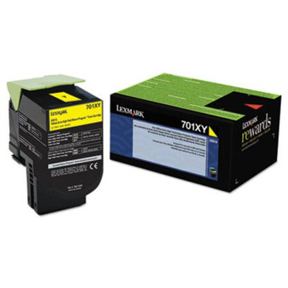 Picture of 70C1XY0 Return Program Extra High-Yield Toner, 4,000 Page-Yield, YellowLEX-70C1XY0