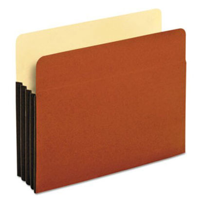 Picture of File Pocket w/ Tyvek, 3.5" Expansion, Letter Size, Redrope, 10/BoxPFX-63264