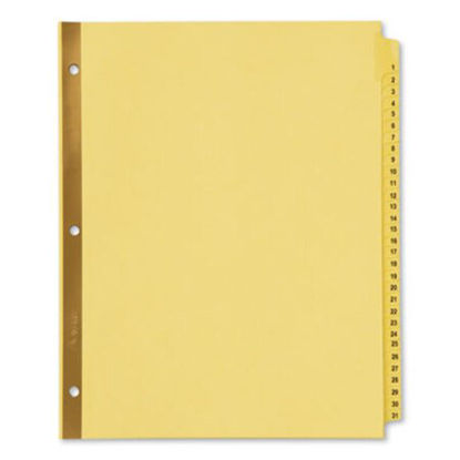 Picture of Preprinted Laminated Tab Dividers w/Gold Reinforced Binding Edge, 31-Tab, LetterAVE-11308