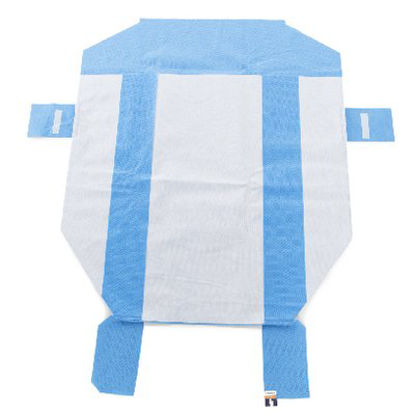 Picture of SMART-FOLD* H650 Sterilization Wrap White / Blue 28 X 46 Inch Dual Layer SMS Polypropylene Steam / EO Gas / Hydrogen Peroxide14281