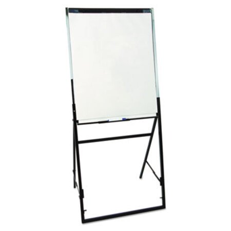 Picture of Futura Dry Erase Presentation Easel, Melamine, 26 x 35, White, Black FrameQRT-351900