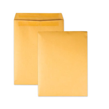 Picture of Redi-Seal Catalog Envelope, #12 1/2, Cheese Blade Flap, Redi-Seal Closure, 9.5 x 12.5, Brown Kraft, 100/BoxQUA-43667