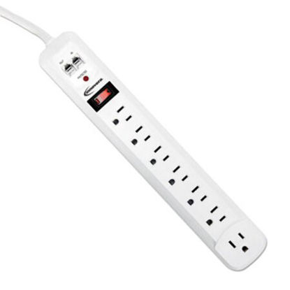 Picture of Surge Protector, 7 Outlets, 4 ft Cord, 1080 Joules, WhiteIVR-71654
