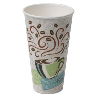 Picture of PerfecTouch Paper Hot Cups, 20 oz, Coffee Haze Design, 25/Sleeve, 20 Sleeves/CartonDXE-5320CD
