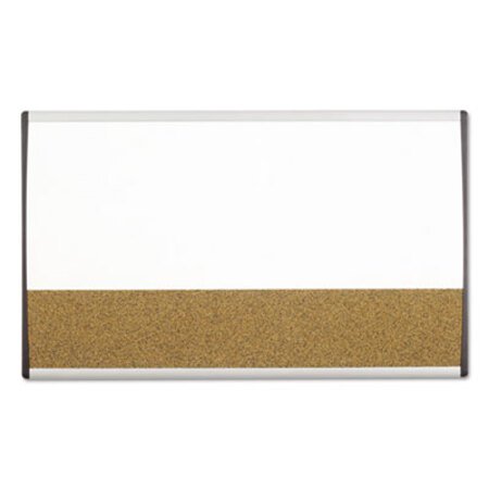 Picture of Magnetic Dry-Erase/Cork Board, 18 x 30, White Surface, Silver Aluminum FrameQRT-ARCCB3018