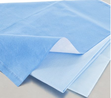 Picture of QUICK CHECK* H300 Sterilization Wrap White / Blue 30 X 30 Inch Dual Layer SMS Polypropylene Steam / EO Gas / Hydrogen Peroxide34173