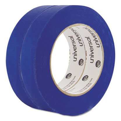 Picture of Premium Blue Masking Tape with UV Resistance, 3" Core, 24 mm x 54.8 m, Blue, 2/PackUNV-PT14025