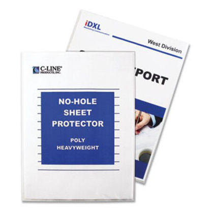 Picture of Top-Load No-Hole Sheet Protectors, Heavyweight, Clear, 2" Capacity, 25/BXCLI-62907