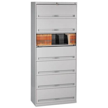 Picture of Fixed Shelf Enclosed-Format Lateral File for End-Tab Folders, 7 File Shelves, Light Gray, 36" x 16.5" x 87"TNN-FS371LLGY