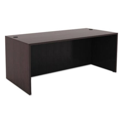 Picture of Alera Valencia Series Straight Front Desk Shell, 65" x 29.5" x 29.63", EspressoALE-VA216630ES