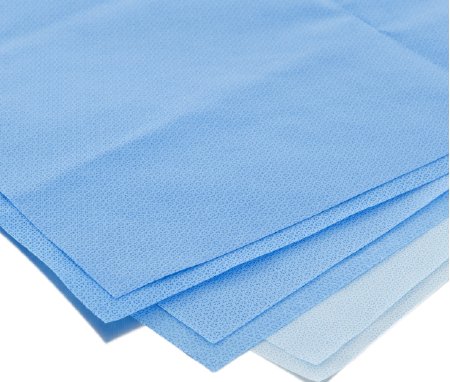 Picture of HALYARD* H100 Sterilization Wrap Light Blue 12 X 12 Inch Single Layer SMS Polypropylene Steam / EO Gas / Hydrogen Peroxide37046