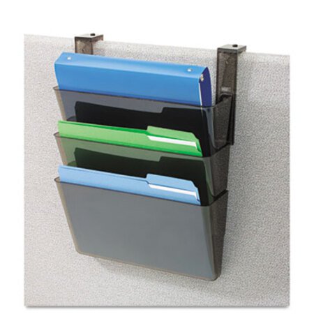 Picture of DocuPocket Three-Pocket File Set for Partition Walls, Letter, 13 x 7 x 4, SmokeDEF-73502RT