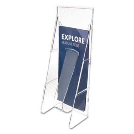 Picture of Stand-Tall Wall-Mount Literature Rack, Leaflet, 4.56w x 3.25d x 11.88h, ClearDEF-55601