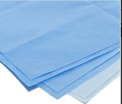 Picture of HALYARD* H100 Sterilization Wrap Light Blue 9 X 9 Inch Single Layer SMS Polypropylene Steam / EO Gas / Hydrogen Peroxide37159