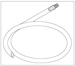 Picture of Midmark® Autoclave Drain Hose Assembly Polypropylene Fitting, Clear PVC tubing002-0653-00