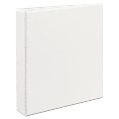 Picture of Durable View Binder with DuraHinge and EZD Rings, 3 Rings, 1.5" Capacity, 11 x 8.5, White, (9401)AVE-09401