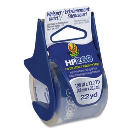Picture of HP260 Packaging Tape with Dispenser, 1.5" Core, 1.88" x 22.2 yds, ClearDUC-0007427