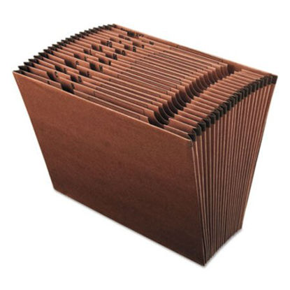 Picture of Earthwise by Pendaflex 100% Recycled Indexed Expanding File, 21 Sections, Letter Size, Red FiberPFX-ER17A