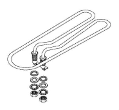 Picture of Heater Element 11-15/32 L X 3-7/16 W Inch, 1425 W, 120 VAC, 10 ohms, Attaching Hardware002-0367-00