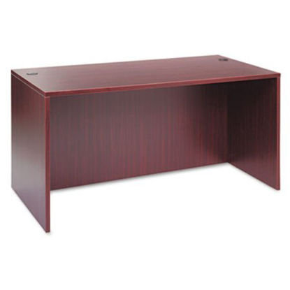 Picture of Alera Valencia Series Straight Front Desk Shell, 59.13" x 29.5" x 29.63", MahoganyALE-VA216030MY