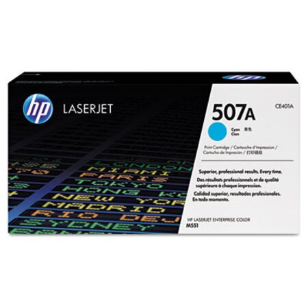 Picture of HP 507A, (CE401A) Cyan Original LaserJet Toner CartridgeHEW-CE401A