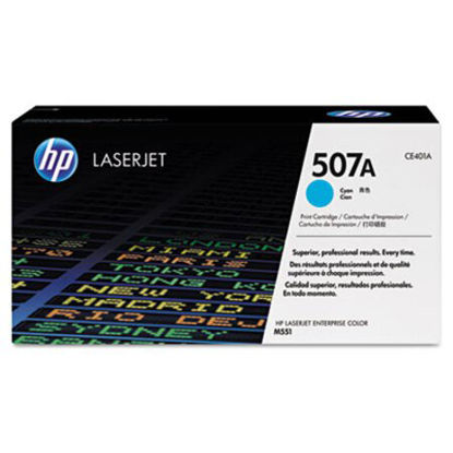 Picture of HP 507A, (CE401A) Cyan Original LaserJet Toner CartridgeHEW-CE401A