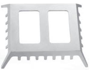 Picture of Surgical Hand Table 8 X 6 1/4 Inch, Aluminum, Satin FinishPM-740