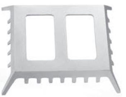 Picture of Surgical Hand Table 8 X 6 1/4 Inch, Aluminum, Satin FinishPM-740